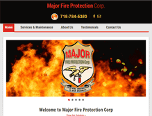 Tablet Screenshot of majorfire1.com